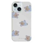 For iPhone 15 Painted Pattern PC Phone Case(Papa Bear) - 1