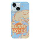 For iPhone 15 Plus Painted Pattern PC Phone Case(Summer Party) - 1