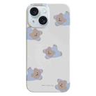 For iPhone 15 Plus Painted Pattern PC Phone Case(Papa Bear) - 1