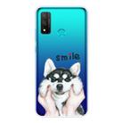 For Huawei P Smart 2020 Coloured Drawing Pattern Highly Transparent TPU Protective Case(Pinch Dog) - 1