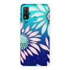 For Huawei P Smart 2020 Coloured Drawing Pattern Highly Transparent TPU Protective Case(Flower) - 1