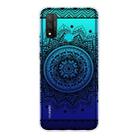 For Huawei P Smart 2020 Coloured Drawing Pattern Highly Transparent TPU Protective Case(Mandala) - 1