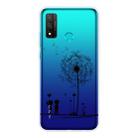 For Huawei P Smart 2020 Coloured Drawing Pattern Highly Transparent TPU Protective Case(Dandelion) - 1