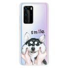 For Huawei P40 Coloured Drawing Pattern Highly Transparent TPU Protective Case(Pinch Dog) - 1