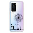 For Huawei P40 Coloured Drawing Pattern Highly Transparent TPU Protective Case(Dandelion) - 1