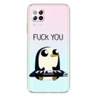 For Huawei P40 Lite Coloured Drawing Pattern Highly Transparent TPU Protective Case(Penguin) - 1