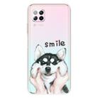 For Huawei P40 Lite Coloured Drawing Pattern Highly Transparent TPU Protective Case(Pinch Dog) - 1