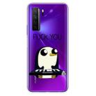 For Huawei P40 Lite 5G Coloured Drawing Pattern Highly Transparent TPU Protective Case(Penguin) - 1