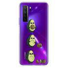 For Huawei P40 Lite 5G Coloured Drawing Pattern Highly Transparent TPU Protective Case(Avocado) - 1