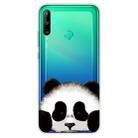 For Huawei P40 Lite E Coloured Drawing Pattern Highly Transparent TPU Protective Case(Panda) - 1