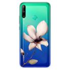 For Huawei P40 Lite E Coloured Drawing Pattern Highly Transparent TPU Protective Case(Lotus) - 1