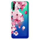 For Huawei P40 Lite E Coloured Drawing Pattern Highly Transparent TPU Protective Case(Cherry Blossoms) - 1