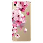 For Huawei Y5 (2019) Coloured Drawing Pattern Highly Transparent TPU Protective Case(Cherry Blossoms) - 1