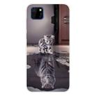 For Huawei Y5p (2020) Coloured Drawing Pattern Highly Transparent TPU Protective Case(Cat Tiger) - 1