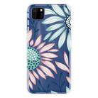 For Huawei Y5p (2020) Coloured Drawing Pattern Highly Transparent TPU Protective Case(Flower) - 1