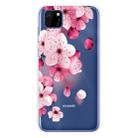 For Huawei Y5p (2020) Coloured Drawing Pattern Highly Transparent TPU Protective Case(Cherry Blossoms) - 1