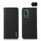 For Nokia XR21 KHAZNEH Nappa Top Layer Cowhide Leather Phone Case(Black) - 1