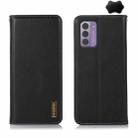 For Nokia G42 5G KHAZNEH Nappa Top Layer Cowhide Leather Phone Case(Black) - 1