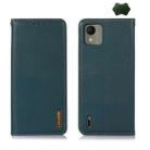 For Nokia C110 KHAZNEH Nappa Top Layer Cowhide Leather Phone Case(Green) - 1