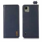 For Nokia C110 KHAZNEH Nappa Top Layer Cowhide Leather Phone Case(Blue) - 1