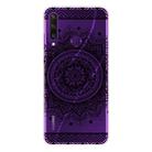 For Huawei Y6p (2020) Coloured Drawing Pattern Highly Transparent TPU Protective Case(Mandala) - 1