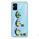 For Huawei Honor 9A Coloured Drawing Pattern Highly Transparent TPU Protective Case(Avocado) - 1