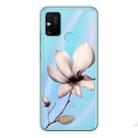 For Huawei Honor 9A Coloured Drawing Pattern Highly Transparent TPU Protective Case(Lotus) - 1