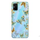 For Huawei Honor 9A Coloured Drawing Pattern Highly Transparent TPU Protective Case(Golden Butterfly) - 1