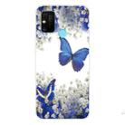 For Huawei Honor 9A Coloured Drawing Pattern Highly Transparent TPU Protective Case(Purple Butterfly) - 1