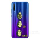 For Huawei Honor 20 Lite Coloured Drawing Pattern Highly Transparent TPU Protective Case(Avocado) - 1