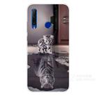 For Huawei Honor 20 Lite Coloured Drawing Pattern Highly Transparent TPU Protective Case(Cat Tiger) - 1