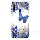 For Huawei Honor 20 Lite Coloured Drawing Pattern Highly Transparent TPU Protective Case(Purple Butterfly) - 1