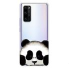 For Huawei Honor 30S Coloured Drawing Pattern Highly Transparent TPU Protective Case(Panda) - 1