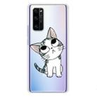 For Huawei Honor 30S Coloured Drawing Pattern Highly Transparent TPU Protective Case(Cat) - 1