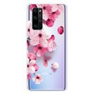 For Huawei Honor 30S Coloured Drawing Pattern Highly Transparent TPU Protective Case(Cherry Blossoms) - 1