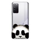 For Huawei Honor X10 Coloured Drawing Pattern Highly Transparent TPU Protective Case(Panda) - 1