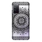 For Huawei Honor X10 Coloured Drawing Pattern Highly Transparent TPU Protective Case(Mandala) - 1