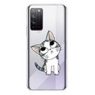 For Huawei Honor X10 Coloured Drawing Pattern Highly Transparent TPU Protective Case(Cat) - 1