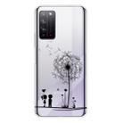 For Huawei Honor X10 Coloured Drawing Pattern Highly Transparent TPU Protective Case(Dandelion) - 1