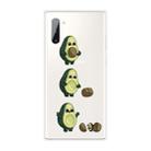 For Samsung Galaxy Note 10 Coloured Drawing Pattern Highly Transparent TPU Protective Case(Avocado) - 1