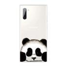 For Samsung Galaxy Note 10 Coloured Drawing Pattern Highly Transparent TPU Protective Case(Panda) - 1