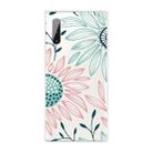 For Samsung Galaxy Note 10 Coloured Drawing Pattern Highly Transparent TPU Protective Case(Flower) - 1