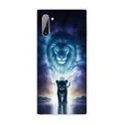 For Samsung Galaxy Note 10 Coloured Drawing Pattern Highly Transparent TPU Protective Case(Lion) - 1