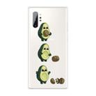 For Samsung Galaxy Note 10+ Coloured Drawing Pattern Highly Transparent TPU Protective Case(Avocado) - 1