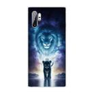 For Samsung Galaxy Note 10+ Coloured Drawing Pattern Highly Transparent TPU Protective Case(Lion) - 1