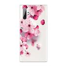 For Samsung Galaxy Note 10+ Coloured Drawing Pattern Highly Transparent TPU Protective Case(Cherry Blossoms) - 1