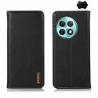 For OnePlus Ace 2 Pro KHAZNEH Nappa Top Layer Cowhide Leather Phone Case(Black) - 1