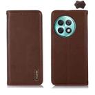 For OnePlus Ace 2 Pro KHAZNEH Nappa Top Layer Cowhide Leather Phone Case(Brown) - 1