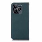 For Realme C53/Narzo N53 KHAZNEH Nappa Top Layer Cowhide Leather Phone Case(Green) - 3