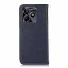 For Realme C53/Narzo N53 KHAZNEH Nappa Top Layer Cowhide Leather Phone Case(Blue) - 3